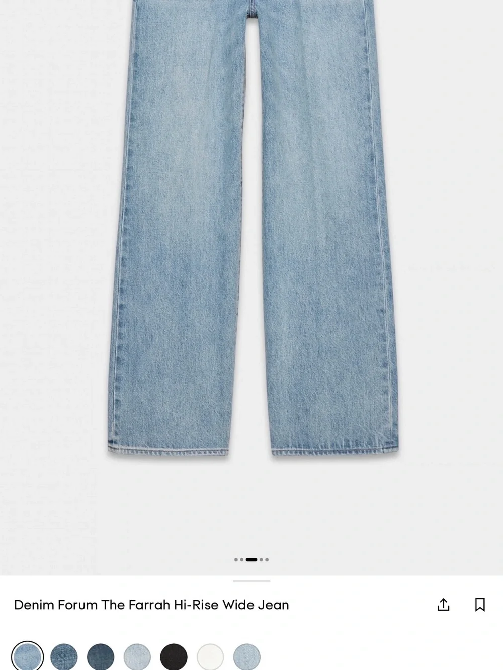 Denim Forum Farrah High-Rise Wide Leg Jeans - Picture 10 of 12